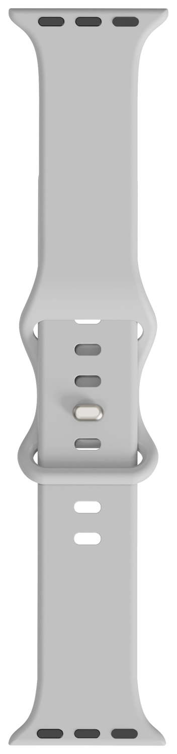 SBG Siliconen Apple Watch Band 1-11/SE/Ultra - 49/46/45/44/42MM - Cloud Grey afbeelding 13