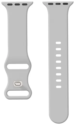 SBG Siliconen Apple Watch Band 1-11/SE/Ultra - 49/46/45/44/42MM - Cloud Grey afbeelding 14