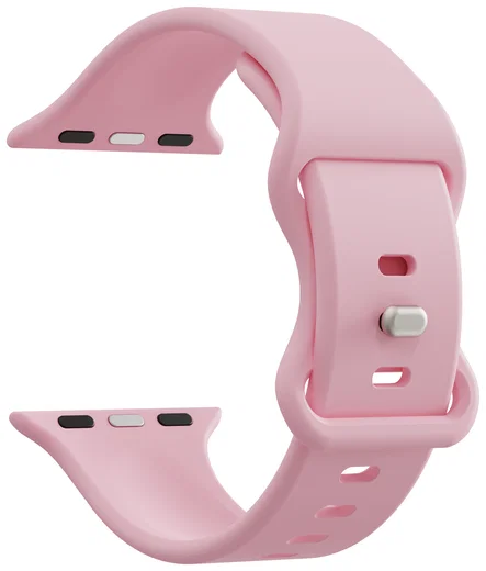 SBG Siliconen Apple Watch Band 1-11/SE/Ultra - 49/46/45/44/42MM - Roze afbeelding 9