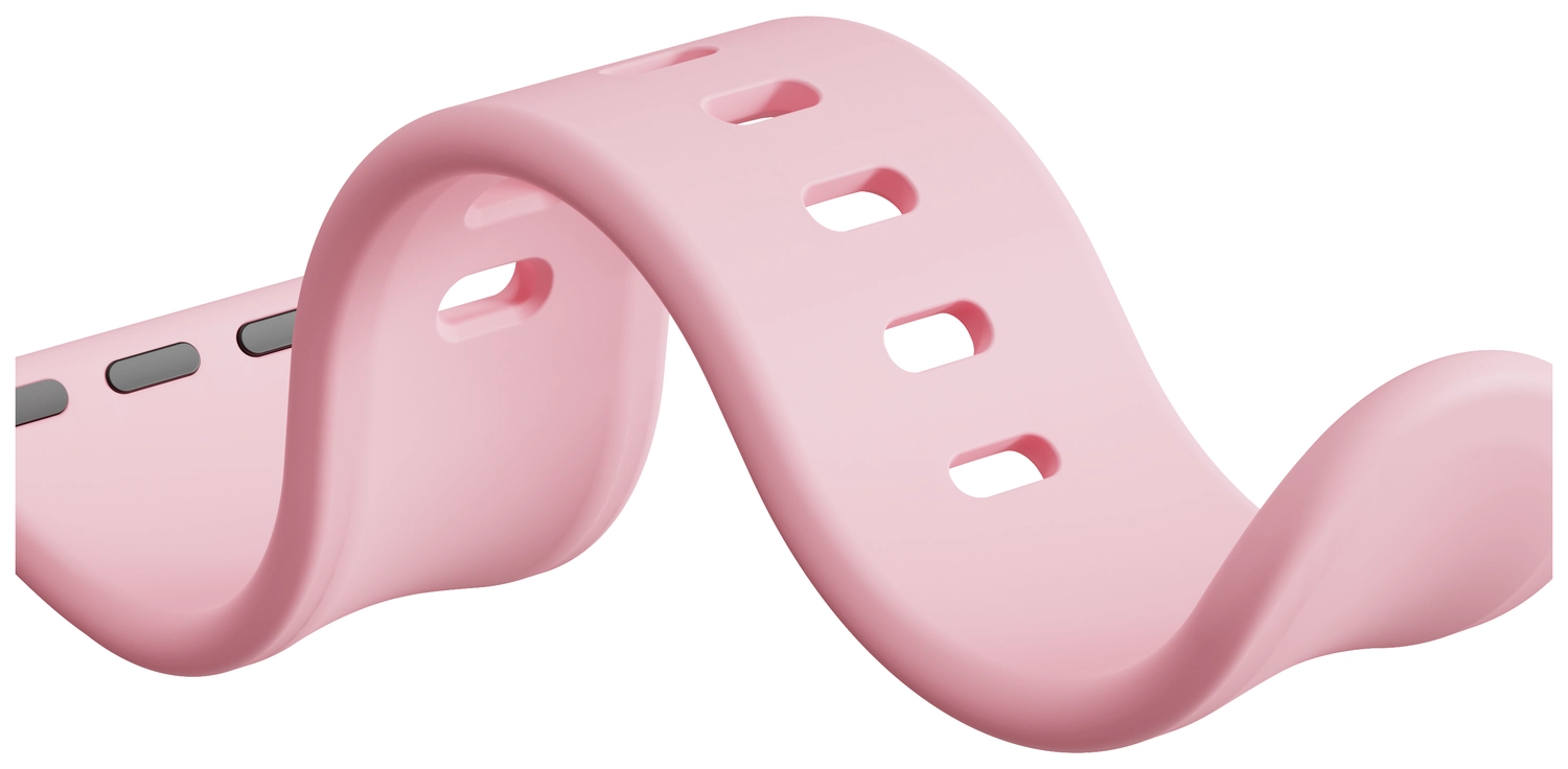 SBG Siliconen Apple Watch Band 1-11/SE/Ultra - 49/46/45/44/42MM - Roze afbeelding 12