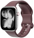 SBG Siliconen Apple Watch Band 1-11/SE/Ultra - 49/46/45/44/42MM - Smoky Purple