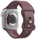 SBG Siliconen Apple Watch Band 1-11/SE/Ultra - 49/46/45/44/42MM - Smoky Purple afbeelding 8