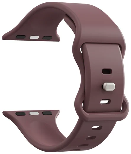 SBG Siliconen Apple Watch Band 1-11/SE/Ultra - 49/46/45/44/42MM - Smoky Purple afbeelding 9