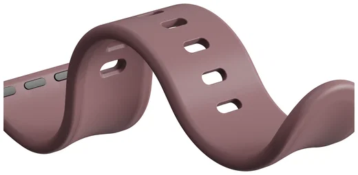 SBG Siliconen Apple Watch Band 1-11/SE/Ultra - 49/46/45/44/42MM - Smoky Purple afbeelding 12