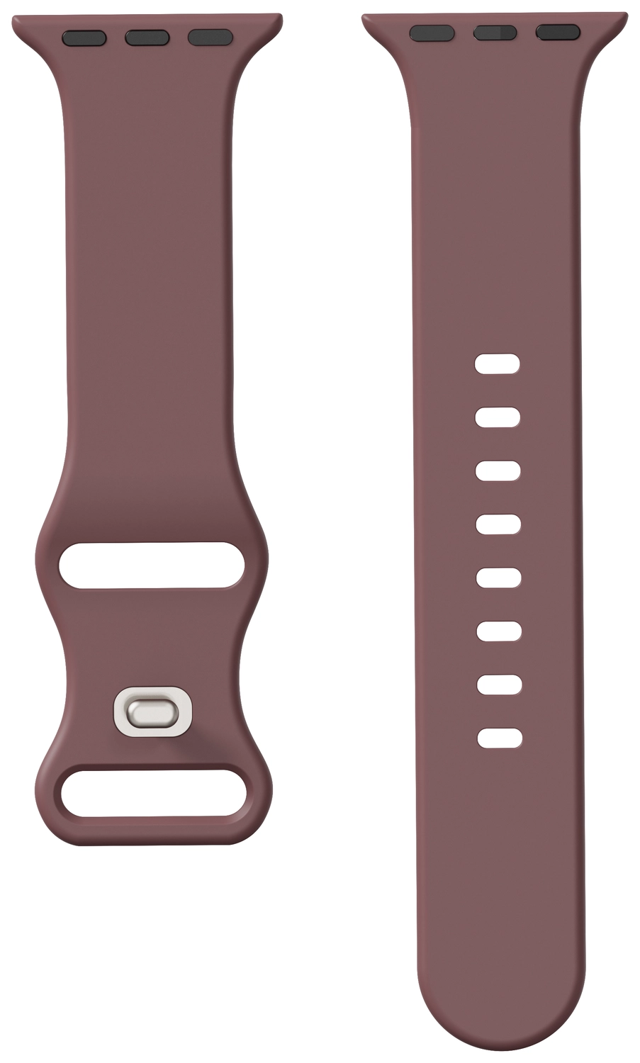 SBG Siliconen Apple Watch Band 1-11/SE/Ultra - 49/46/45/44/42MM - Smoky Purple afbeelding 14