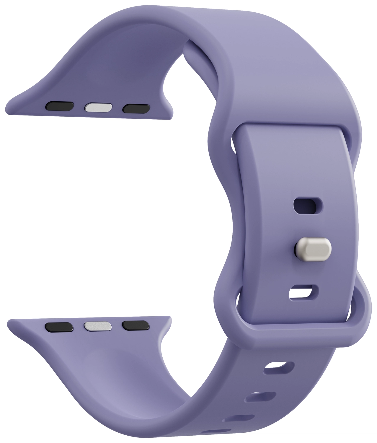 SBG Siliconen Apple Watch Band 1-11/SE/Ultra - 49/46/45/44/42MM - Lavender Grijs afbeelding 9