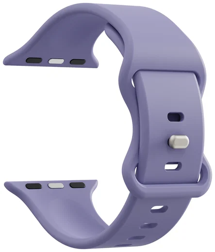 SBG Siliconen Apple Watch Band 1-11/SE/Ultra - 49/46/45/44/42MM - Lavender Grijs afbeelding 9