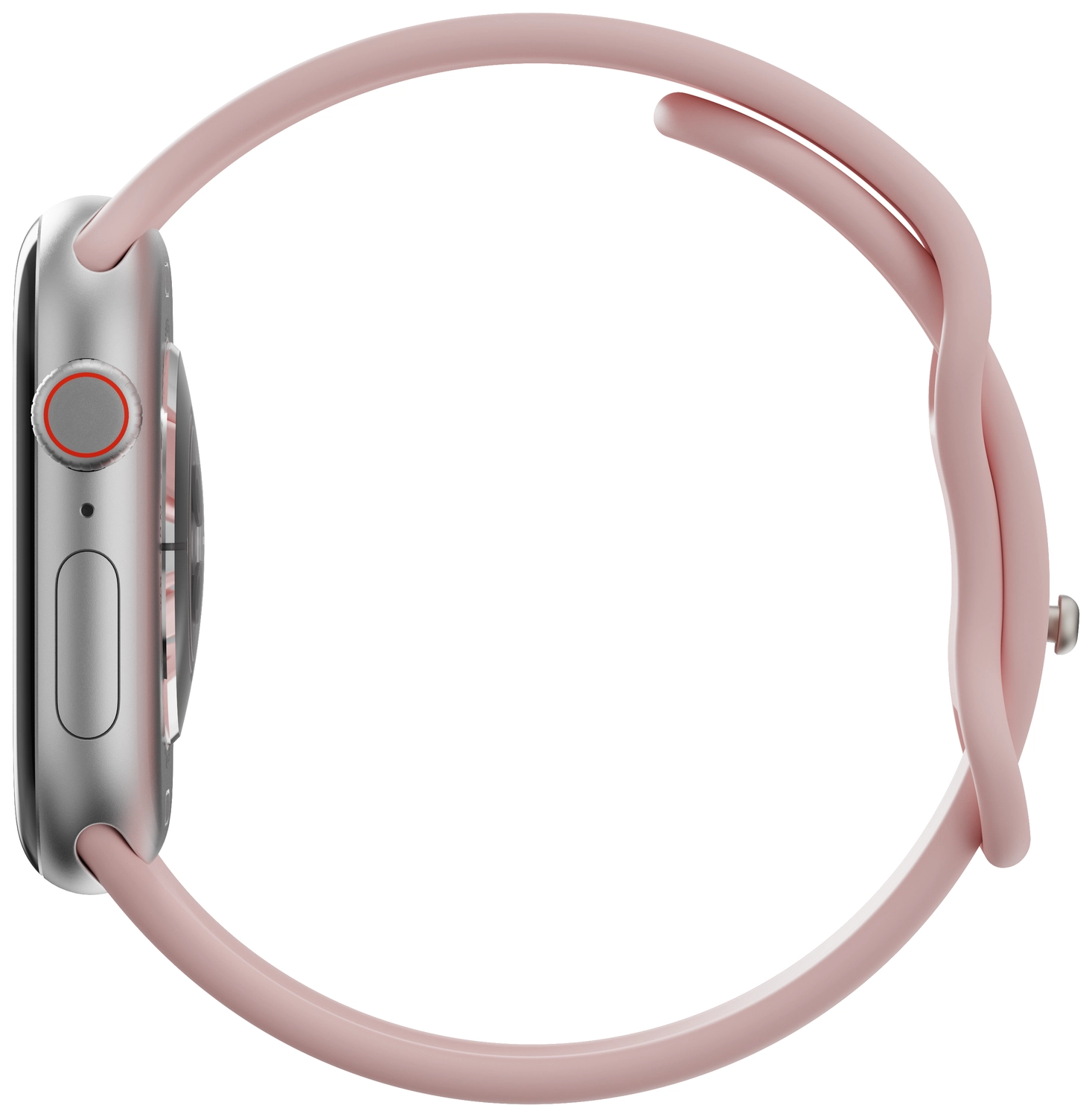 SBG Siliconen Apple Watch Band 1-11/SE/Ultra - 49/46/45/44/42MM - Licht Roze afbeelding 10