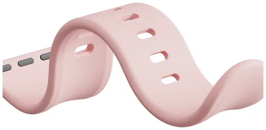 SBG Siliconen Apple Watch Band 1-11/SE/Ultra - 49/46/45/44/42MM - Licht Roze afbeelding 12