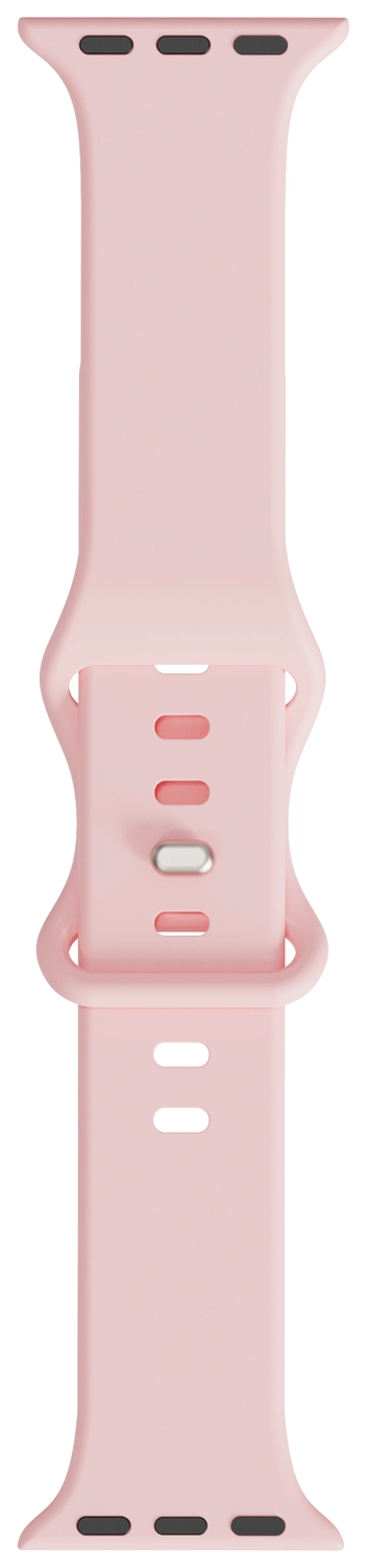 SBG Siliconen Apple Watch Band 1-11/SE/Ultra - 49/46/45/44/42MM - Licht Roze afbeelding 13