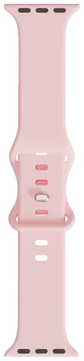 SBG Siliconen Apple Watch Band 1-11/SE/Ultra - 49/46/45/44/42MM - Licht Roze afbeelding 13