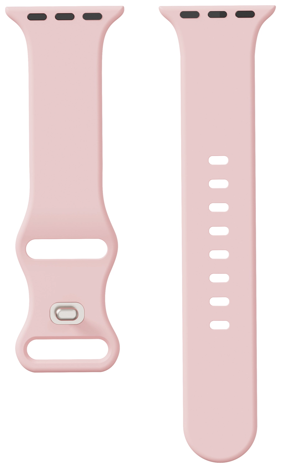 SBG Siliconen Apple Watch Band 1-11/SE/Ultra - 49/46/45/44/42MM - Licht Roze afbeelding 14