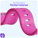 SBG Siliconen Apple Watch Band 1-11/SE/Ultra - 49/46/45/44/42MM - Hot Pink afbeelding 4