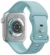 SBG Siliconen Apple Watch Band 1-11/SE/Ultra - 49/46/45/44/42MM - Groen Blauw afbeelding 8