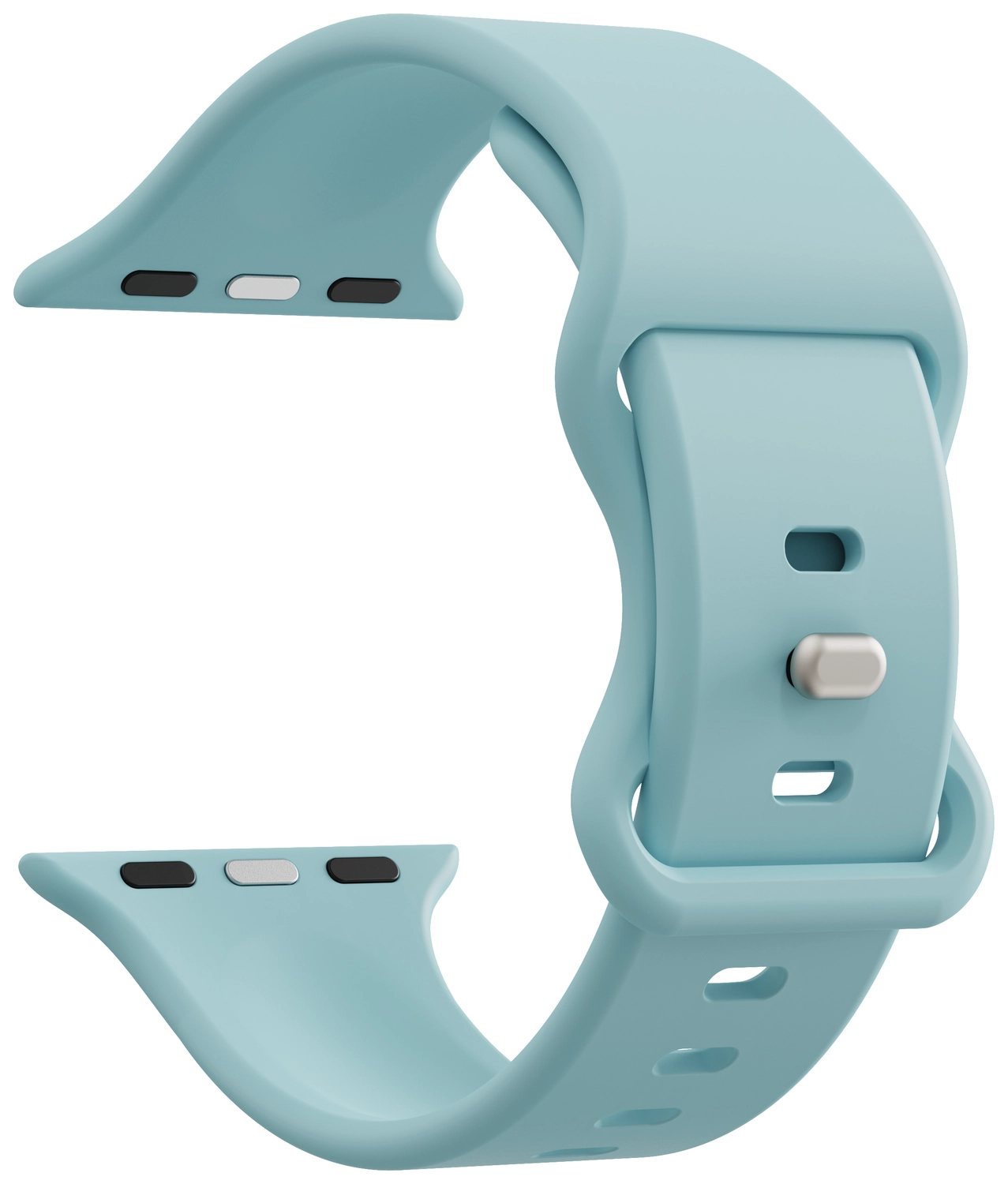 SBG Siliconen Apple Watch Band 1-11/SE/Ultra - 49/46/45/44/42MM - Groen Blauw afbeelding 9