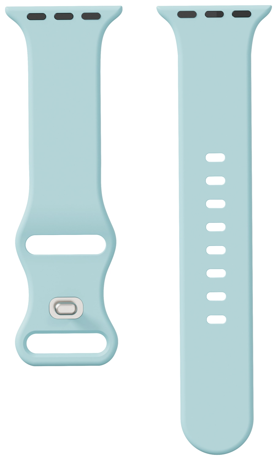 SBG Siliconen Apple Watch Band 1-11/SE/Ultra - 49/46/45/44/42MM - Groen Blauw afbeelding 14