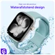 SBG Siliconen Apple Watch Band 1-11/SE/Ultra - 49/46/45/44/42MM - Groen Blauw afbeelding 2
