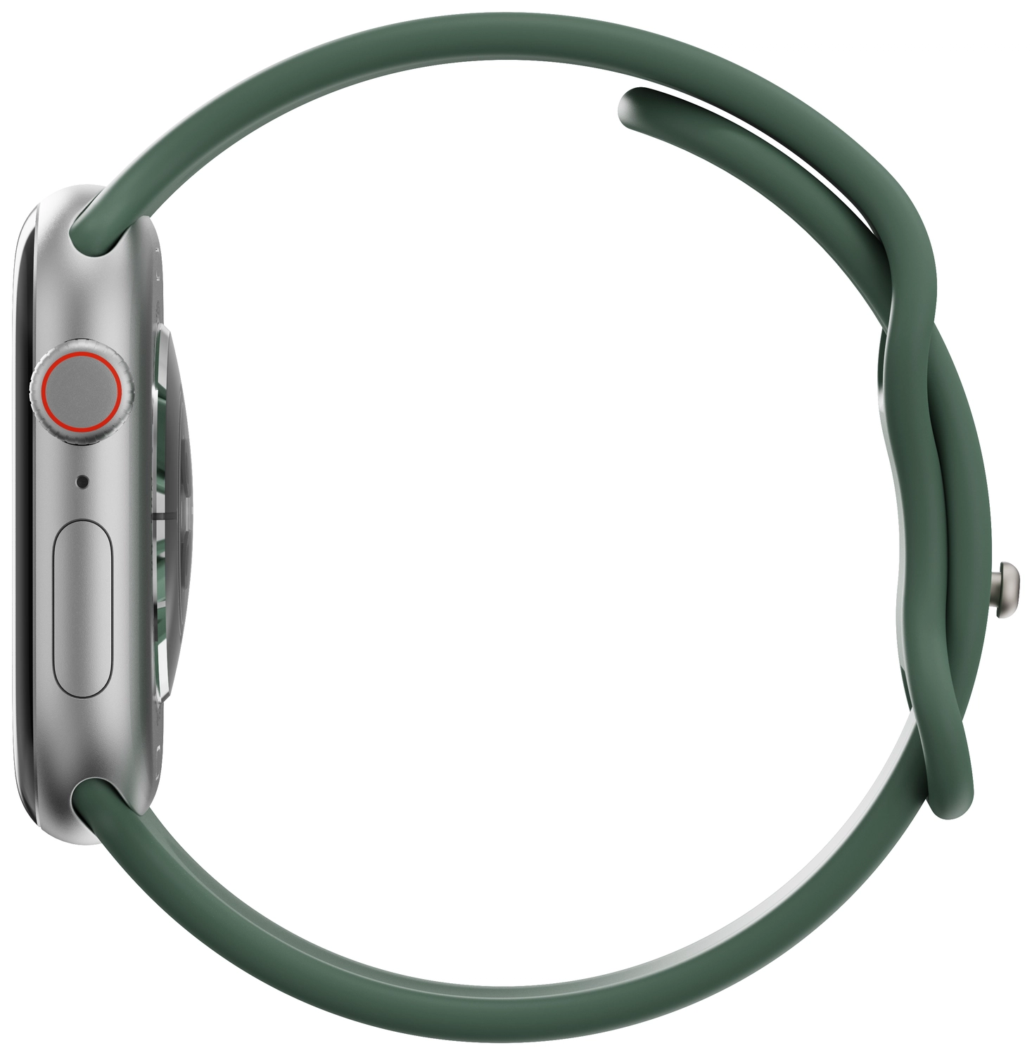 SBG Siliconen Apple Watch Band 1-11/SE/Ultra - 49/46/45/44/42MM - Donker Groen afbeelding 10