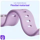 SBG Siliconen Apple Watch Band 1-11/SE/Ultra - 49/46/45/44/42MM - Paars afbeelding 4