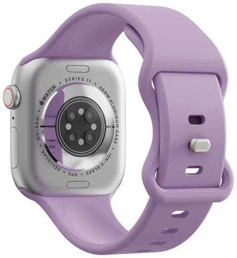 SBG Siliconen Apple Watch Band 1-11/SE/Ultra - 49/46/45/44/42MM - Paars afbeelding 8