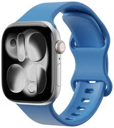 SBG Siliconen Apple Watch Band 1-11/SE/Ultra - 49/46/45/44/42MM - Blauw afbeelding