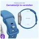 SBG Siliconen Apple Watch Band 1-11/SE/Ultra - 49/46/45/44/42MM - Blauw afbeelding 5