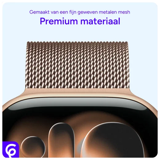 SBG Milanees - Apple Watch Bandje - 1-11/SE - 38/40/41/42MM - Rose Goud afbeelding 6