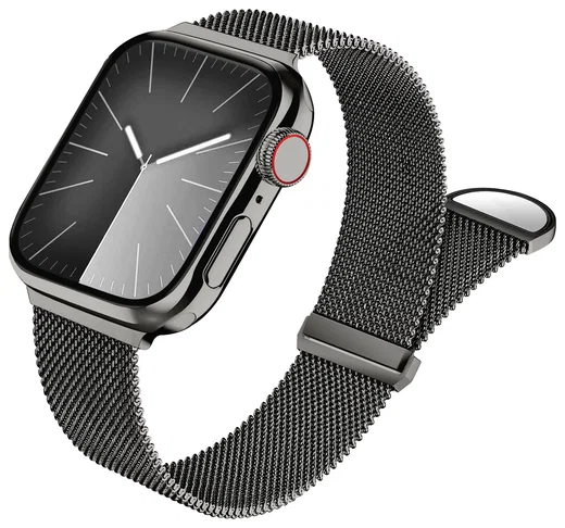 SBG Milanees - Apple Watch Bandje - 1-11/SE - 38/40/41/42MM - Grijs afbeelding 1