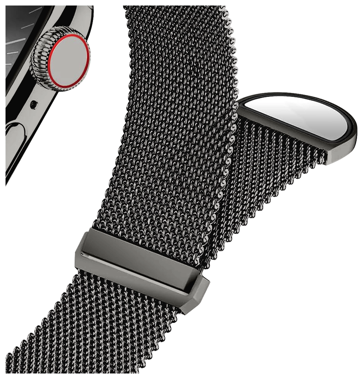 SBG Milanees - Apple Watch Bandje - 1-11/SE - 38/40/41/42MM - Grijs afbeelding 12