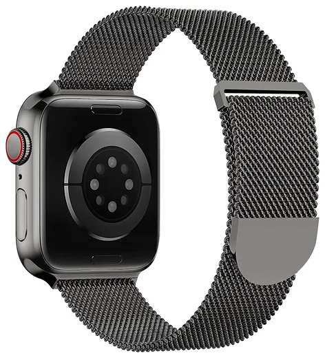 SBG Milanees - Apple Watch Bandje - 1-11/SE - 38/40/41/42MM - Grijs afbeelding 13