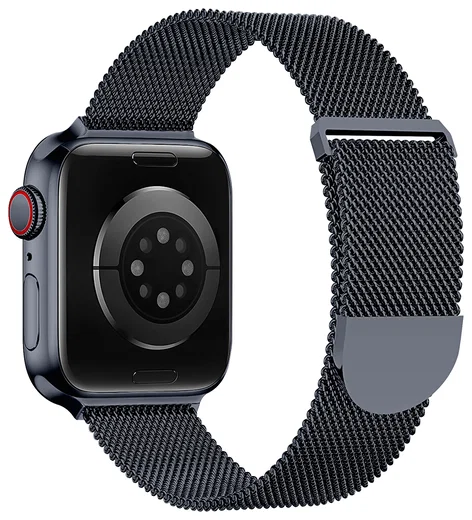 SBG Milanees - Apple Watch Bandje - 1-11/SE - 38/40/41/42MM - Blauw afbeelding 11