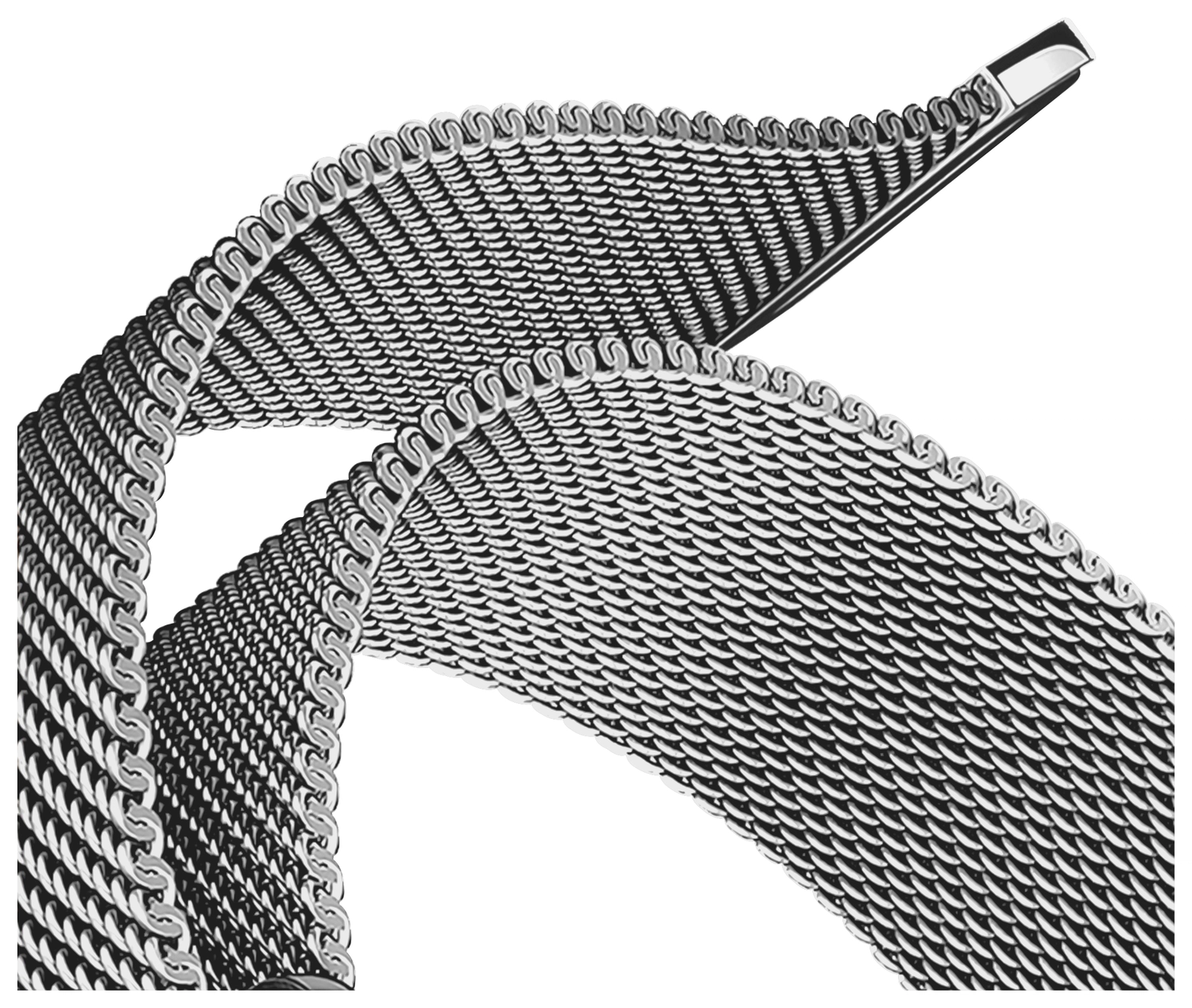 SBG Milanees - Apple Watch Bandje - 1-11/SE/Ultra-49/46/45/44/42MM Zilver afbeelding 12