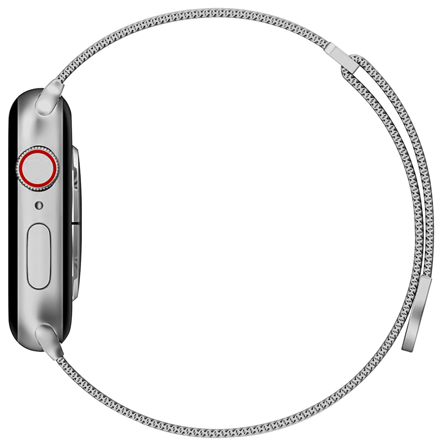 SBG Milanees - Apple Watch Bandje - 1-11/SE/Ultra-49/46/45/44/42MM Zilver afbeelding 14