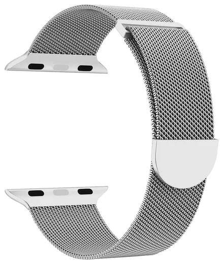 SBG Milanees - Apple Watch Bandje - 1-11/SE/Ultra-49/46/45/44/42MM Zilver afbeelding 8