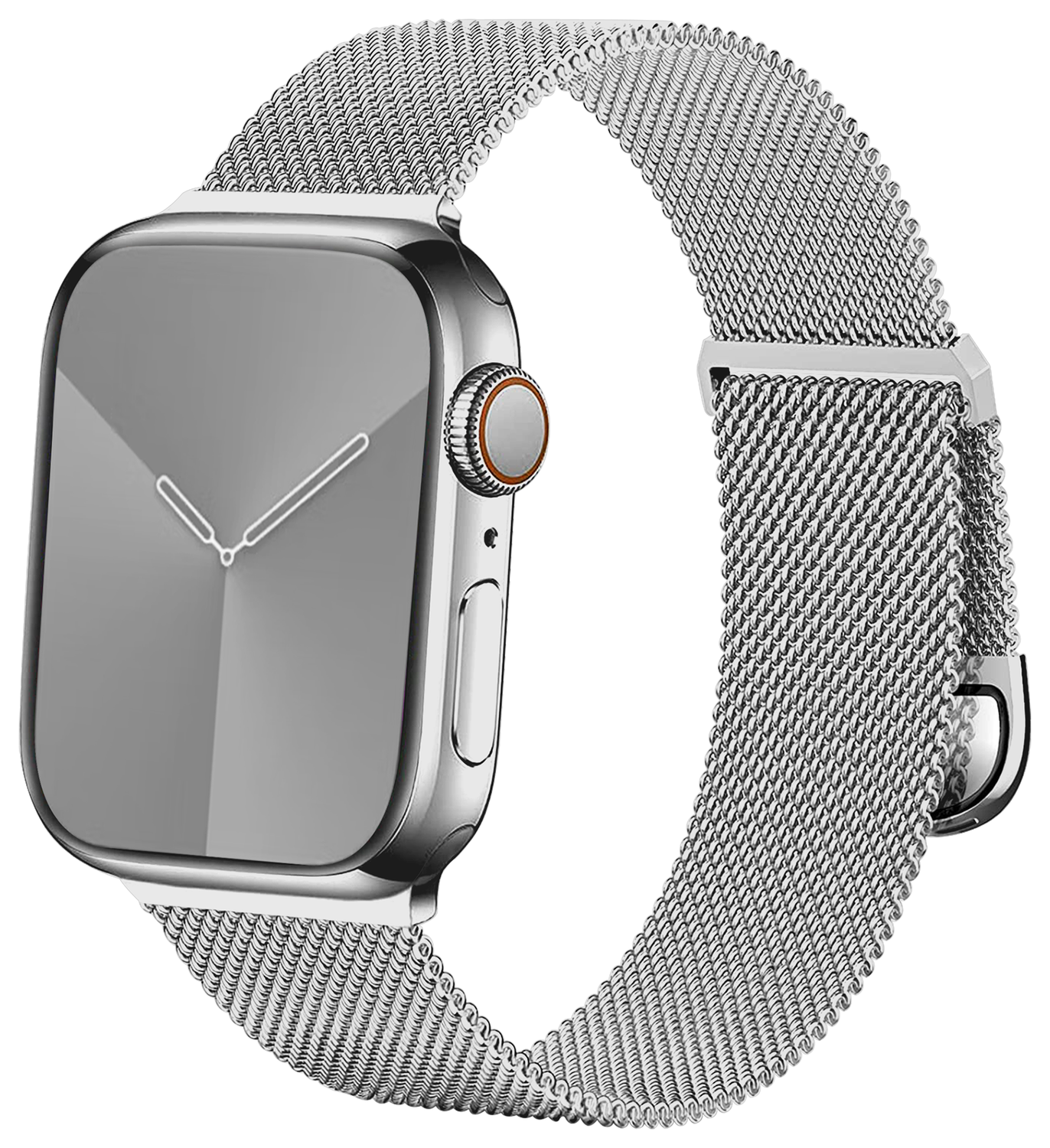 SBG Milanees - Apple Watch Bandje - 1-11/SE/Ultra-49/46/45/44/42MM Zilver afbeelding 9