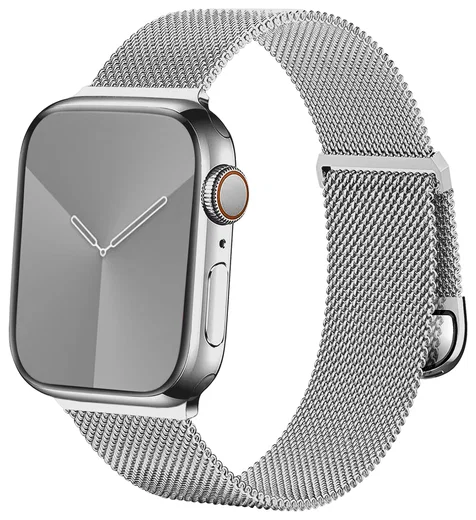 SBG Milanees - Apple Watch Bandje - 1-11/SE/Ultra-49/46/45/44/42MM Zilver afbeelding 9