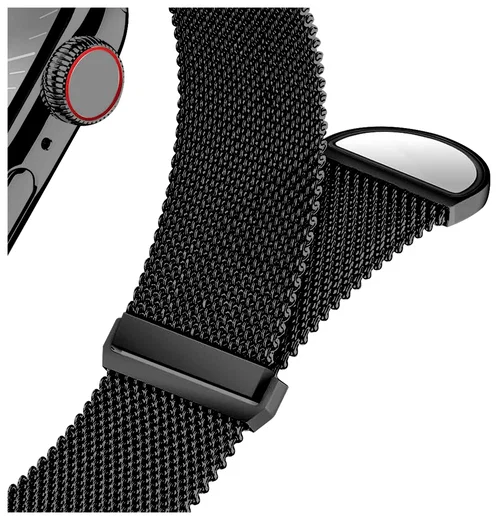 SBG Milanees - Apple Watch Bandje - 1-11/SE/Ultra-49/46/45/44/42MM Zwart afbeelding 11