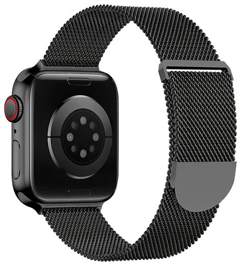 SBG Milanees - Apple Watch Bandje - 1-11/SE/Ultra-49/46/45/44/42MM Zwart afbeelding 12