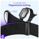 SBG Milanees - Apple Watch Bandje - 1-11/SE/Ultra-49/46/45/44/42MM Zwart afbeelding 2