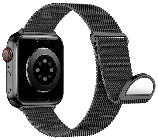 SBG Milanees - Apple Watch Bandje - 1-11/SE/Ultra-49/46/45/44/42MM Zwart afbeelding 8
