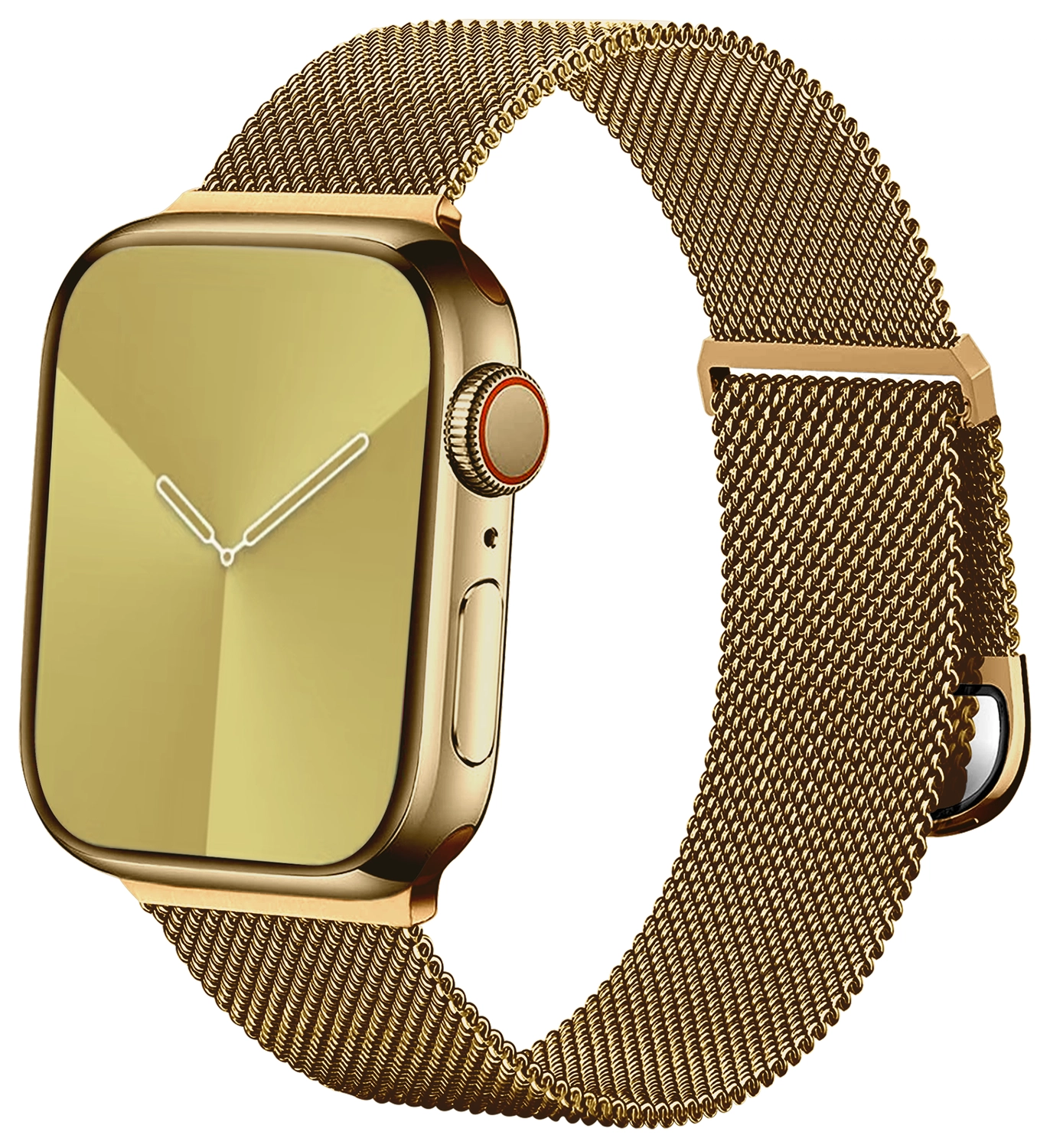 SBG Milanees - Apple Watch Bandje - 1-11/SE/Ultra-49/46/45/44/42MM Goud afbeelding 11