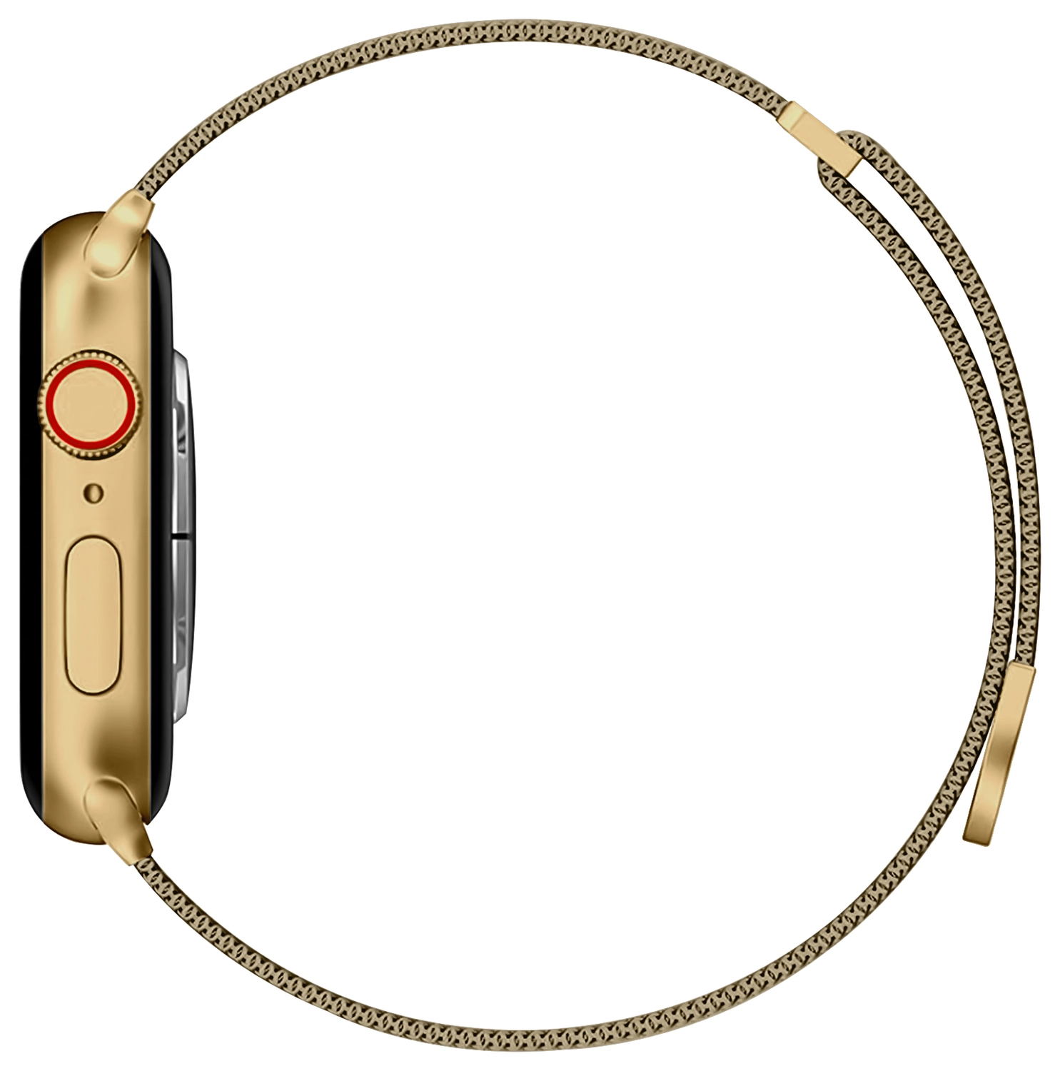 SBG Milanees - Apple Watch Bandje - 1-11/SE/Ultra-49/46/45/44/42MM Goud afbeelding 8
