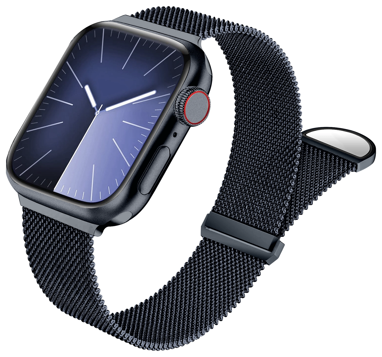 SBG Milanees - Apple Watch Bandje - 1-11/SE/Ultra-49/46/45/44/42MM Blauw afbeelding 1