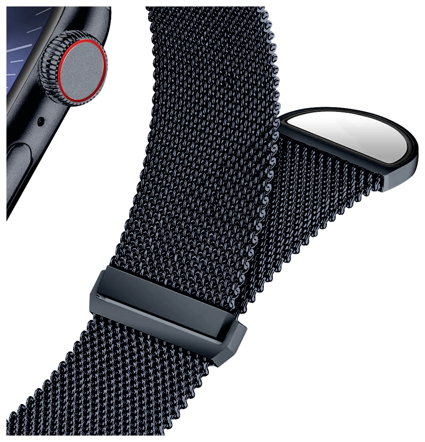 SBG Milanees - Apple Watch Bandje - 1-11/SE/Ultra-49/46/45/44/42MM Blauw afbeelding 11