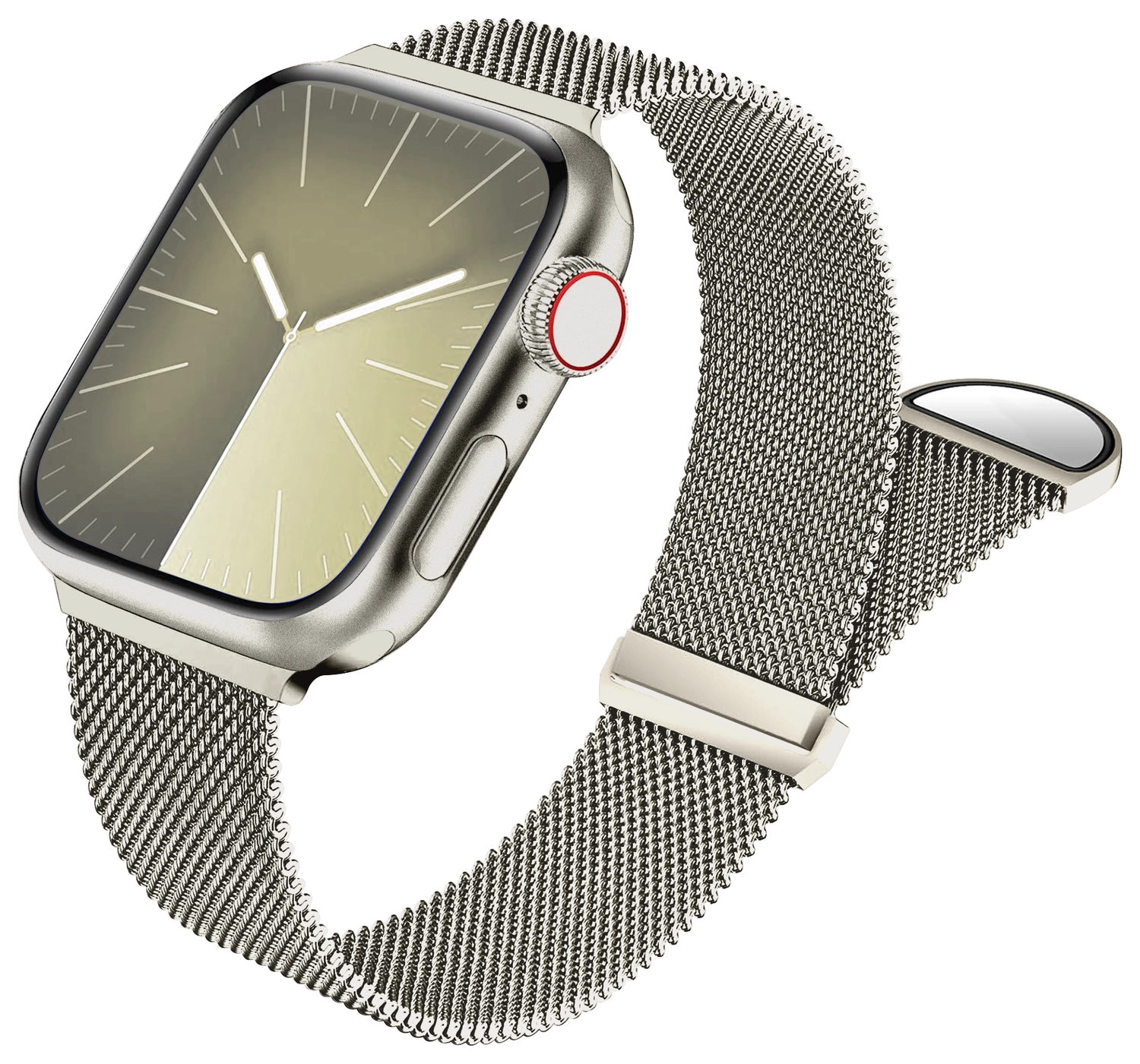 SBG Milanees - Apple Watch Bandje - 1-11/SE/Ultra-49/46/45/44/42MM Sterrenlicht afbeelding 1