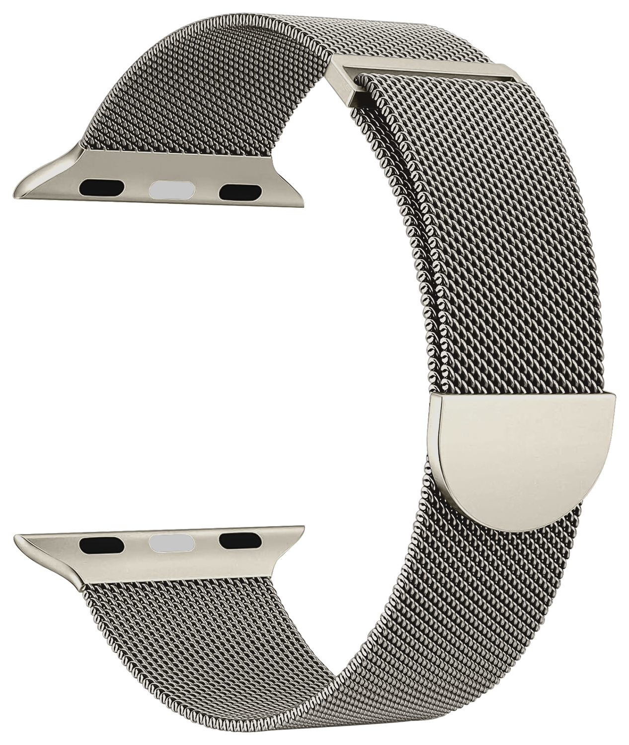SBG Milanees - Apple Watch Bandje - 1-11/SE/Ultra-49/46/45/44/42MM Sterrenlicht afbeelding 8