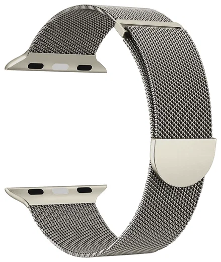 SBG Milanees - Apple Watch Bandje - 1-11/SE/Ultra-49/46/45/44/42MM Sterrenlicht afbeelding 8