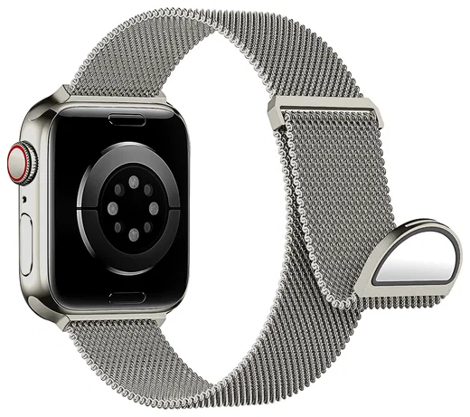 SBG Milanees - Apple Watch Bandje - 1-11/SE/Ultra-49/46/45/44/42MM Sterrenlicht afbeelding 9