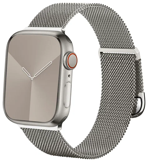 SBG Milanees - Apple Watch Bandje - 1-11/SE/Ultra-49/46/45/44/42MM Sterrenlicht afbeelding 10