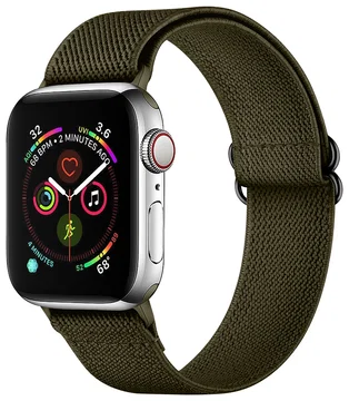 SBG Nylon - Apple Watch Bandje - 1-11/SE - 38/40/41/42MM - Donker Groen